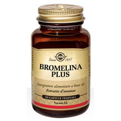Flacone da 60 Capsule di Integratore Drenante Bromelina Plus da Solgar