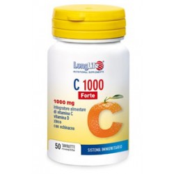 Confezione da 50 tavolette di Integratore Vitamina C 1000 Forte da Longlife