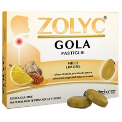 Zolyc Gola Miele/limone per il benessere respiratorio 36 pastiglie