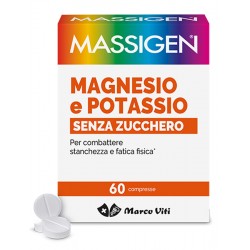 60 compresse di Massigen Magnesio Potassio Senza Zuccheri