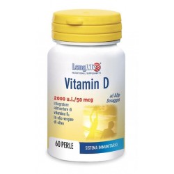 Flacone da 60 perle di Integratore per Difese Immunitarie Vitamin D da Longlife