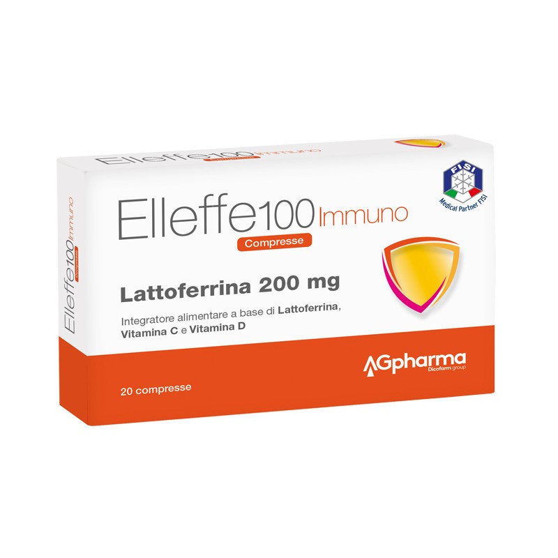 Ag Pharma Elleffe 100 Immuno lattoferrina vitamina C sistema immunitario 20 Compresse