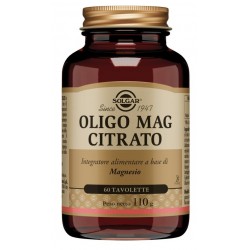 60 tavolette di Integratore di Magnesio Solgar Oligo Mag Citrato