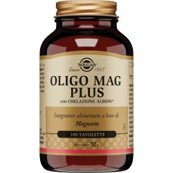Flacone da 100 Tavolette di Integratore di Magnesio Oligo Mag Plus da Solgar