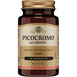 Confezione da 90 Tavolette di Integratore per il Glucosio da Solgar Picocromo