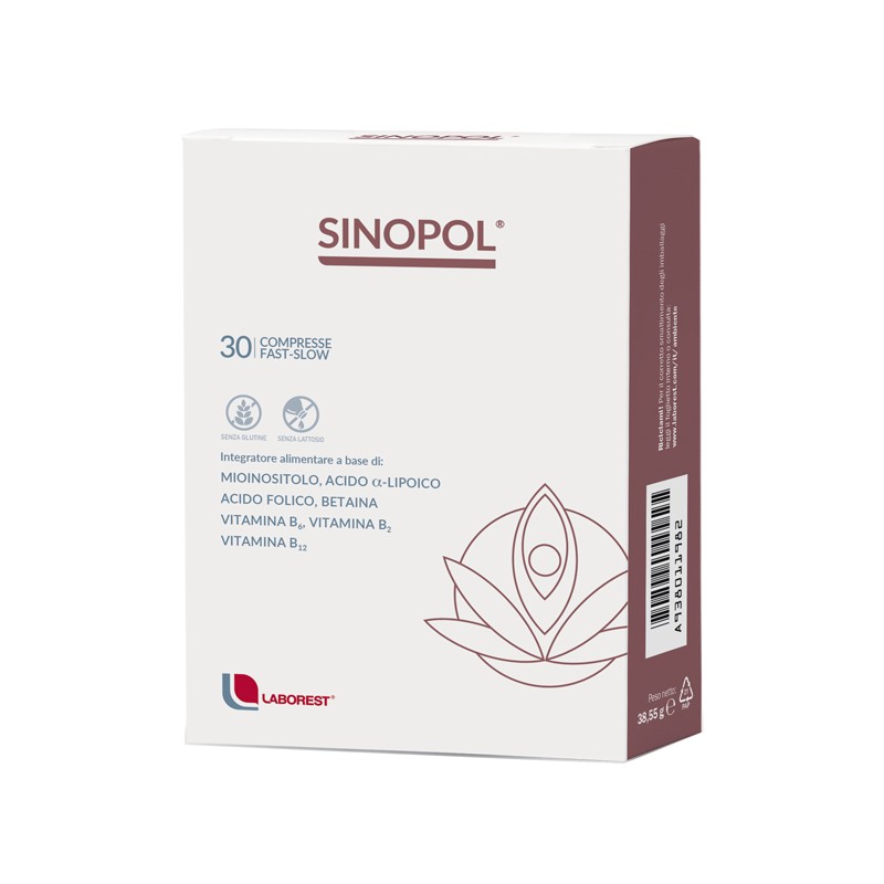 Confezione da 30 compresse Fast-Slow di Sinopol Integratore di Acido Folico
