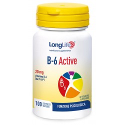 Flacone da 100 compresse di Integratore di Vitamina B6 Active da Longlife