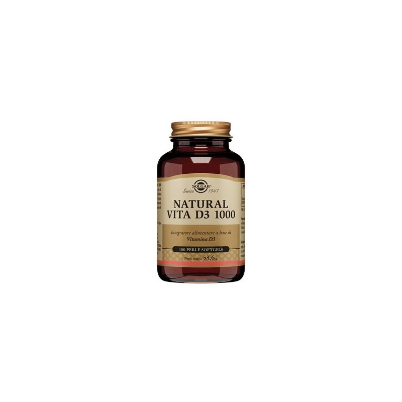 Solgar It. Multinutrient Natural Vita D3 1000 100 Perle Softgel