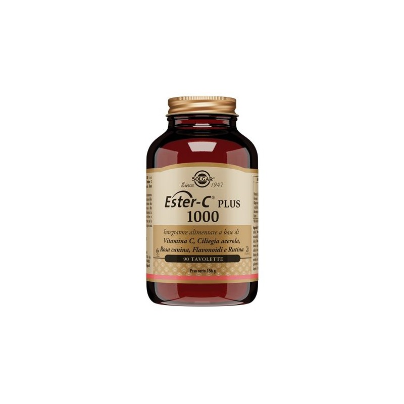 Flacone da 90 tavolette di Integratore di Vitamina C Ester C Plus 1000 da Solgar