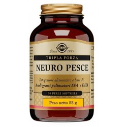 Confezione da 50 perle softgels di Integratore di Omega-3 Neuro Pesce da Solgar