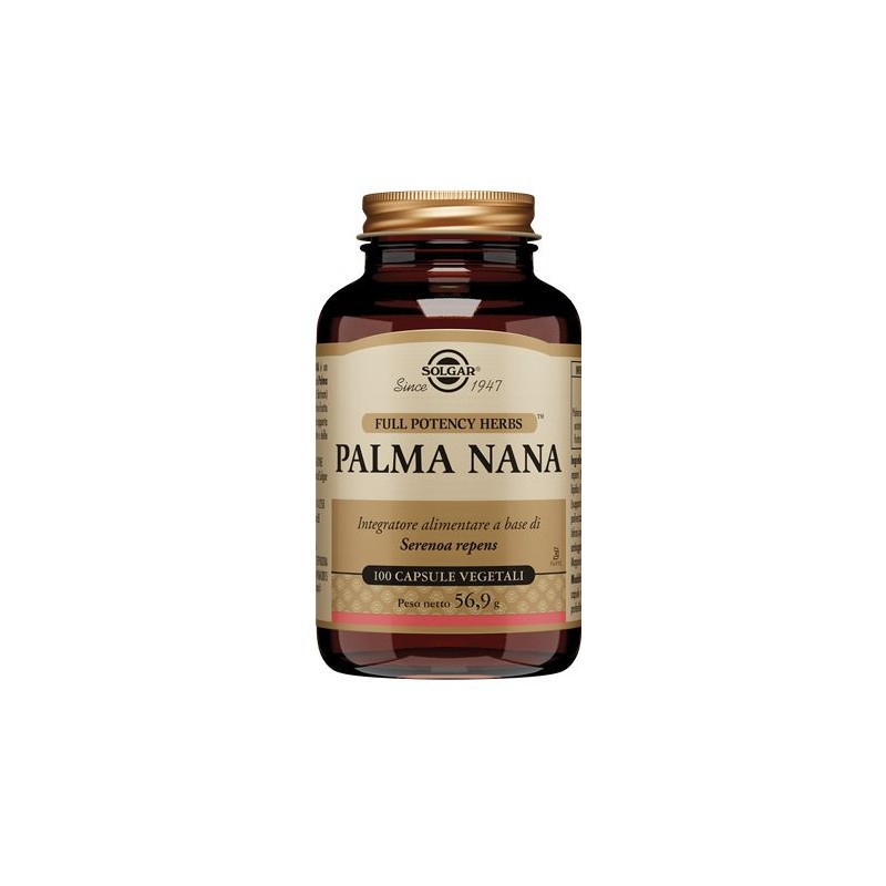 100 capsule Vegetali di Integratore per la Prostata Palma Nana da Solgar
