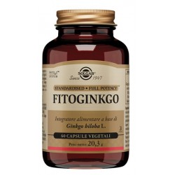 Confezione da 60 capsule vegetali di Integratore Circolazione Fitoginkgo da Solgar