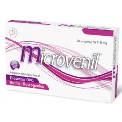 Confezione da 20 compresse di Microvenil Integratore per il Microcircolo da Difass