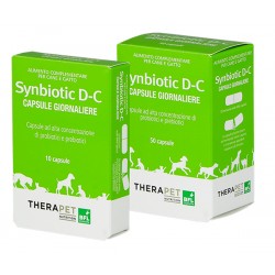 Confezione da 10 Capsule di Integratore Probiotico Animale Therapet Synbiotic D-C