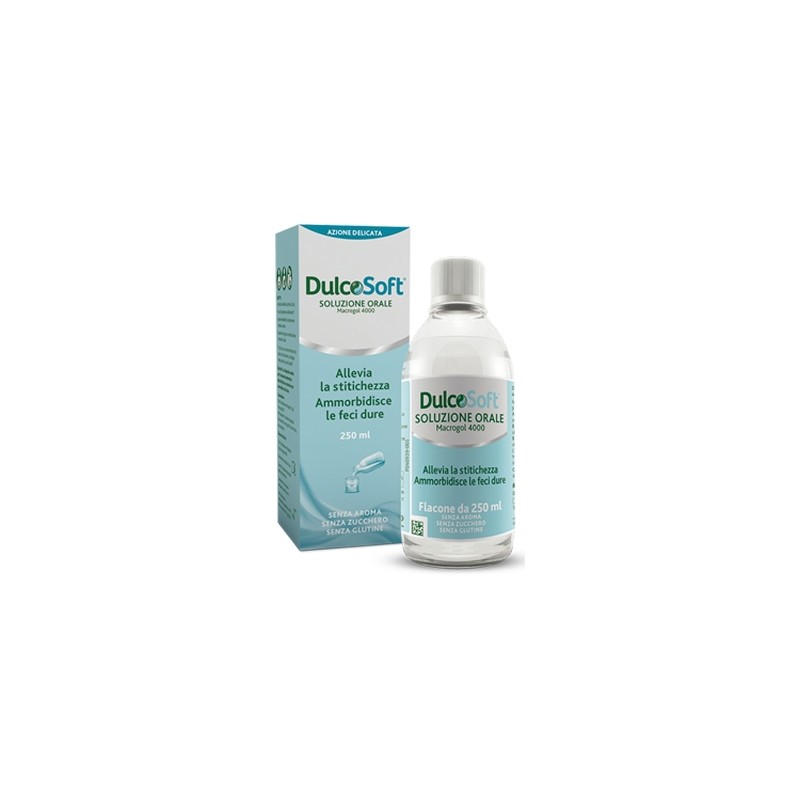 Confezione da 250 ml sciroppo dulcosoft per stitichezza e gonfiore