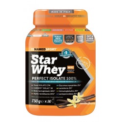 barattolo di Star Whey Isolate Vanilla da 750 g di Namedsport