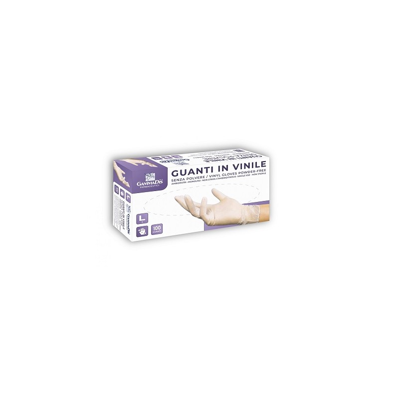 Gammadis Farmaceutici Guanti Vinile Senza Polvere Small 100 Pezzi