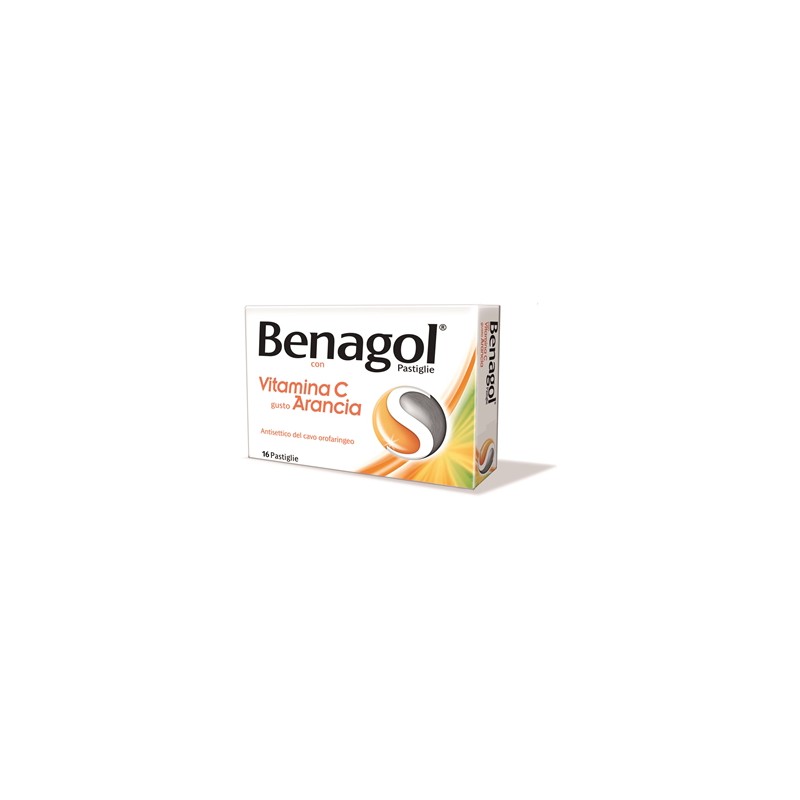 Benagol 16 pastiglie arancia con vitamina c