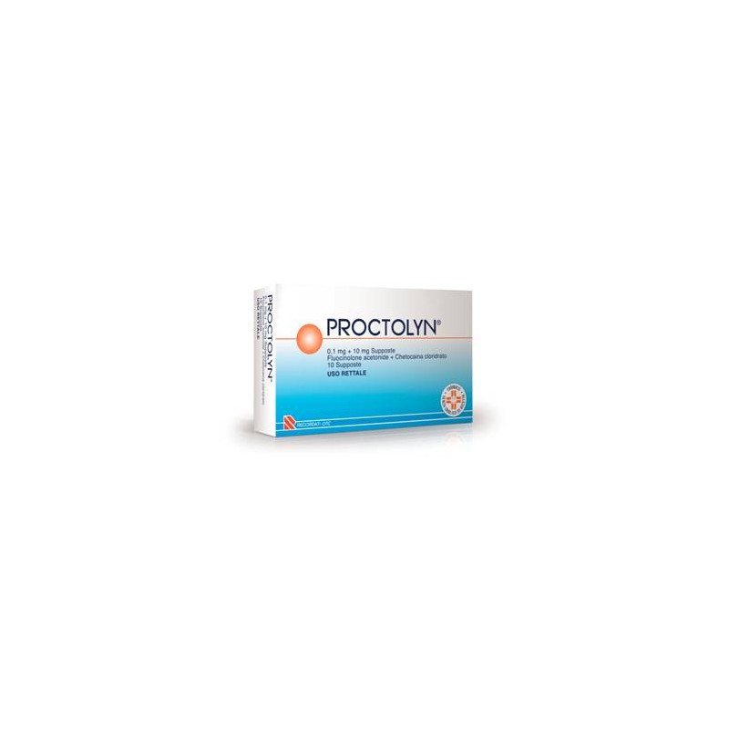 10 supposte proctolyn 0,1 mg+ 10 mg