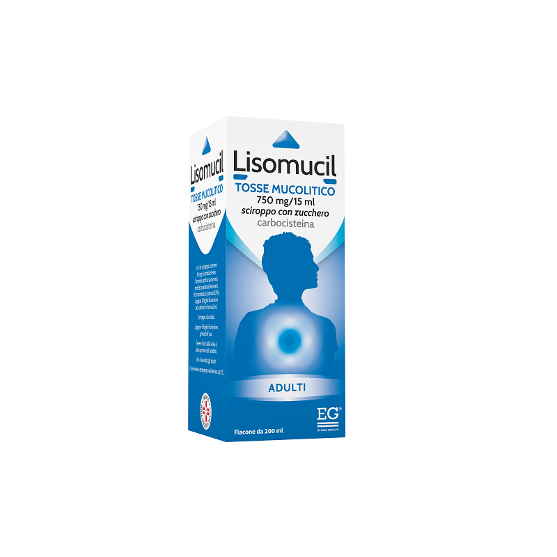 Lisomucil Tosse Mucolitico Adulto Sciroppo con zucchero flacone 200 ml