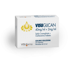 25 fiale monodose Visuglican 40mg/ml + 2mg/ml
