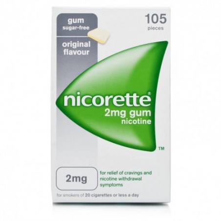 Blisters da 105 Gomme da masticare di Nicorette 2 mg della Johnson & Johnson