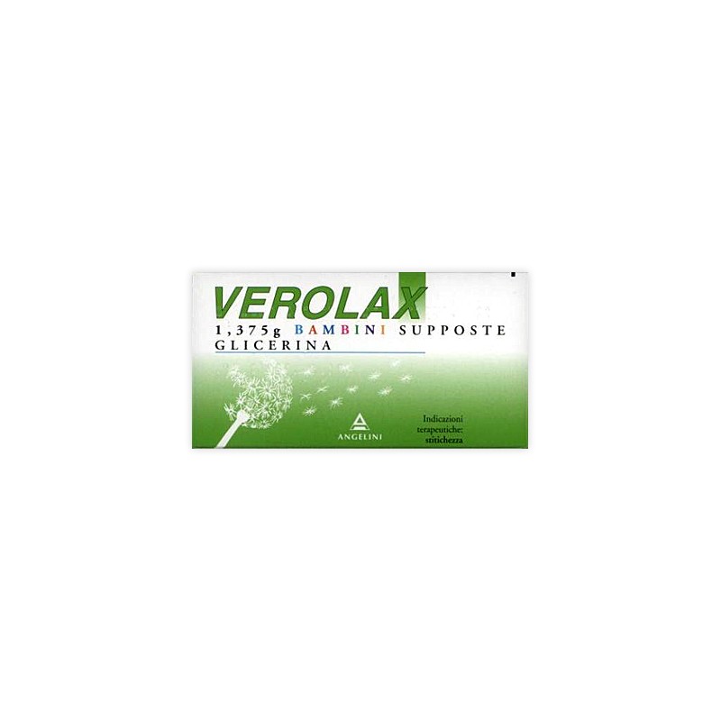 Verolax 1,375 G Bambini 18 Supposte Glicerina