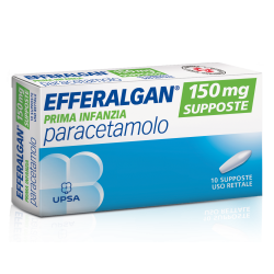 Supposte di paracetamolo Efferalgan prima infanzia 150 mg