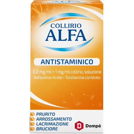 Flacone da 10 ml Alfa Antistaminico 0,8 Mg/ml + 1 Mg/ml