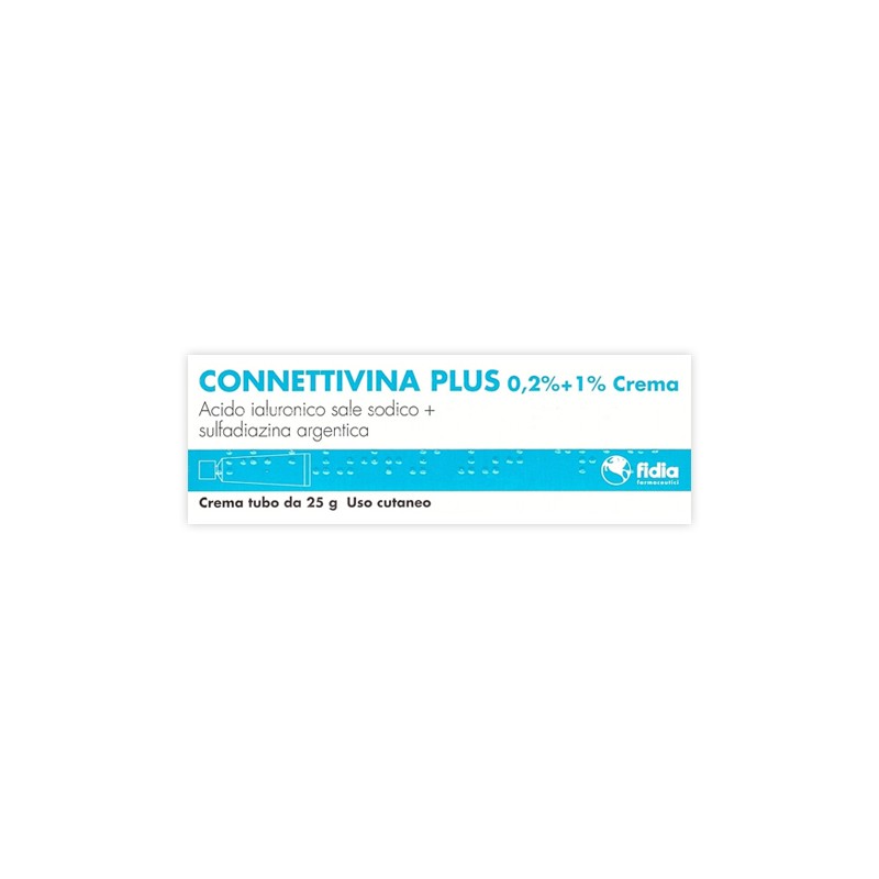 Tubo crema da 25g di Connettivina Plus della Fidia Farmaceutici