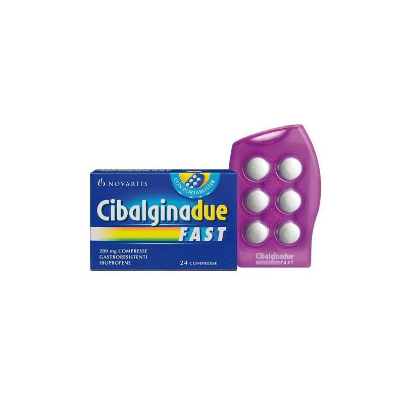 24 Compresse Gastroresistenti Cibalgina Due Fast