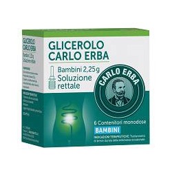 6 clisteri Carlo Erba Otc Glicerolo Bambini 2,25g