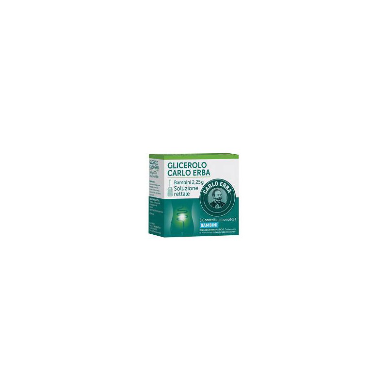 6 clisteri Carlo Erba Otc Glicerolo Bambini 2,25g