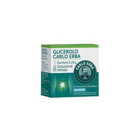 6 clisteri Carlo Erba Otc Glicerolo Bambini 2,25g