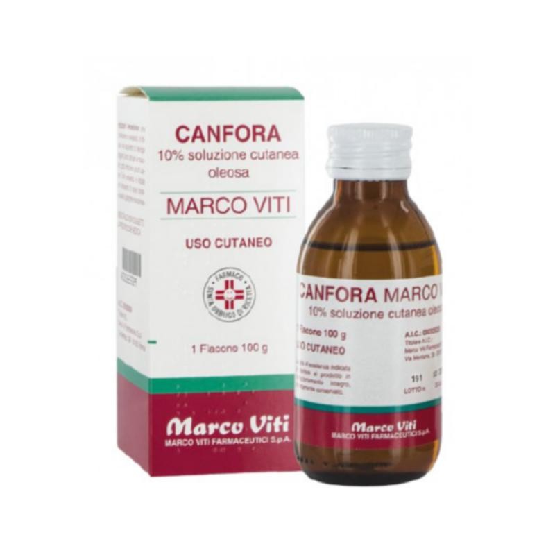Soluzione Cutanea da 100 g Canfora Marco Viti 10 %