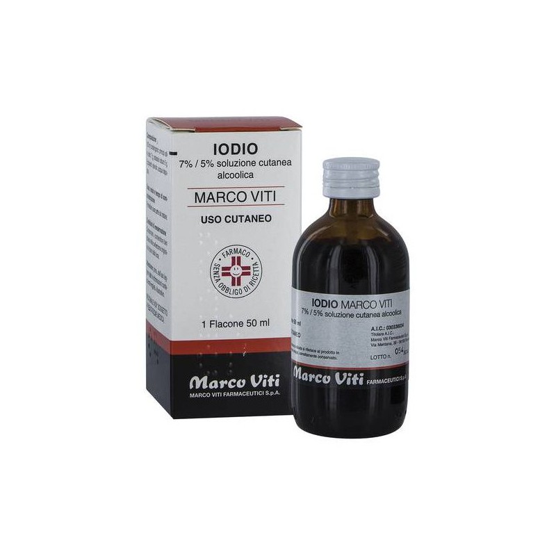 Iodio Marco Viti 7%/5% Soluzione Cutanea Alcolica 50 ml