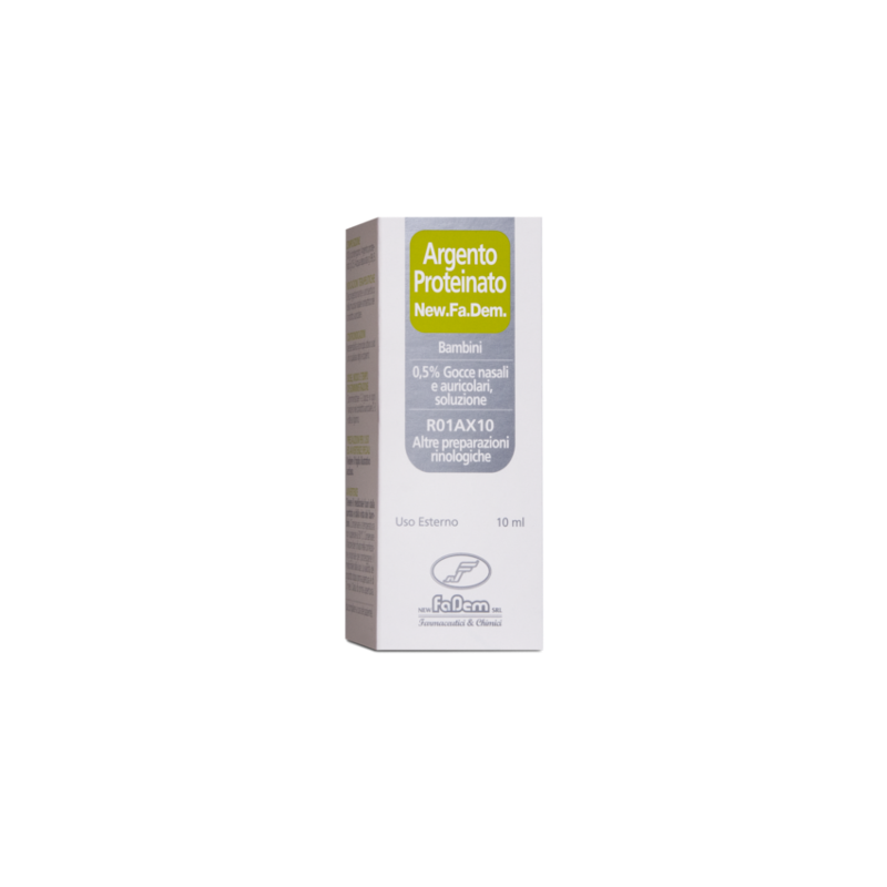 flacone 10 ml argento proteinato 0.5% bambini