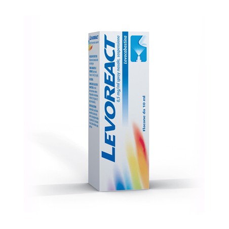 Spray nasale da 10 ml Levoreact 0,5 Mg/ml