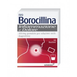 confezione 12 bustine neoborocillina infiammazione e dolore