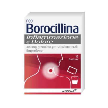 confezione 12 bustine neoborocillina infiammazione e dolore confezione 12 bustine neoborocillina infiammazione e dolore