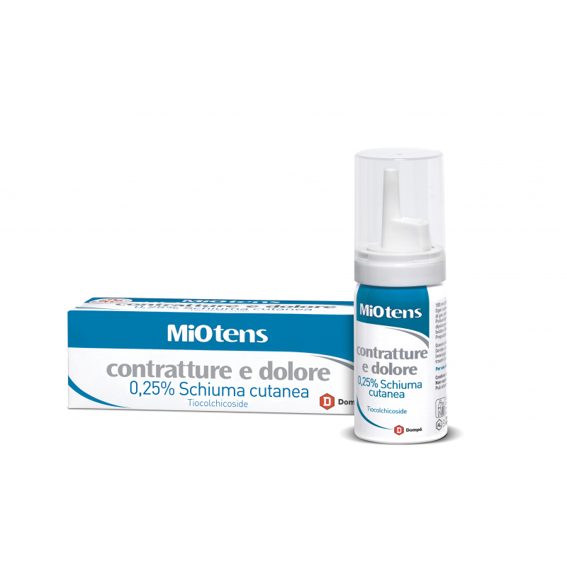 Flacone 30 ml Schiuma con Applicatore Miotens Contratture e Dolore della Dompè Farmaceutici
