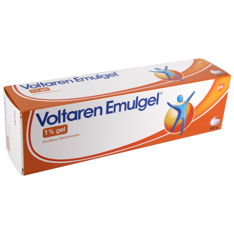 Tubetto da 100 g di diclofenac Voltaren Emulgel 1%