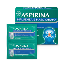 10 Buste granulato di Aspirina influenza e naso chiuso della Bayer