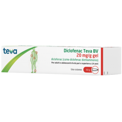 Gel antinfiammatorio da 60g Diclofenac Teva BV