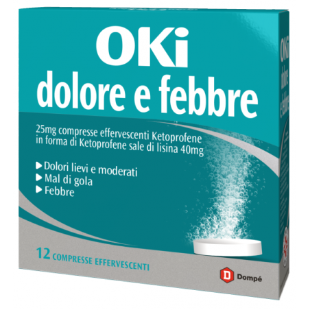 12 compresse effervescenti Oki Dolore E Febbre 25 Mg