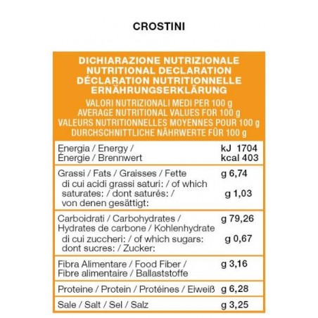 Molino Rivetti Pietro Il Pane Di Anna Crostini Senza Latte 120 G
