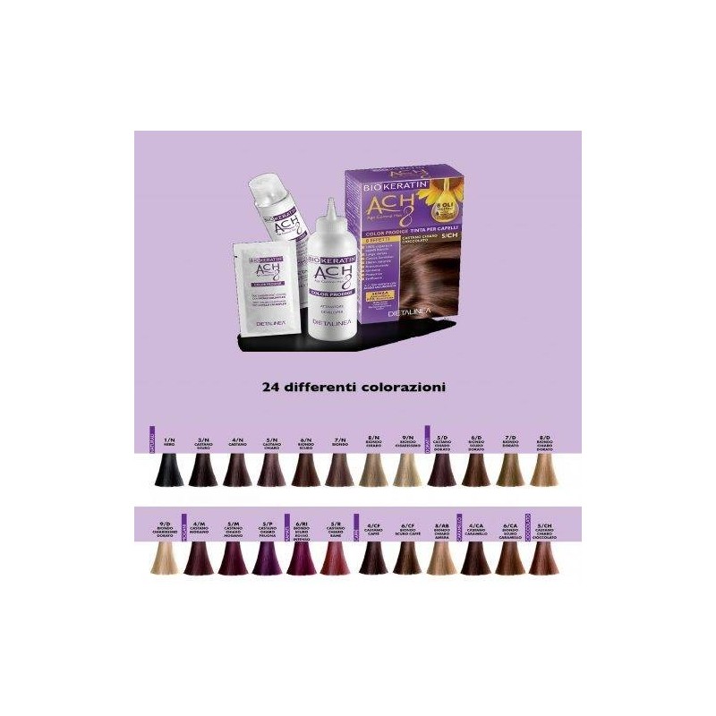 Gdp -general Dietet. Pharma Biokeratin Ach8 Color Prodige 4/n Castano