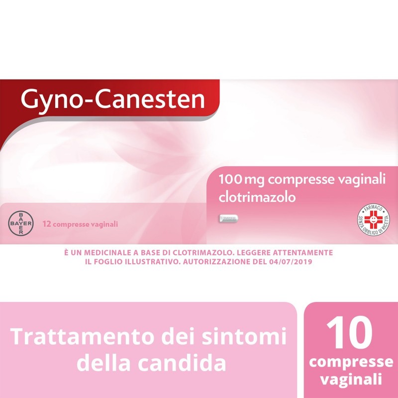 12 Compresse Vaginali Gyno-canesten 100 Mg