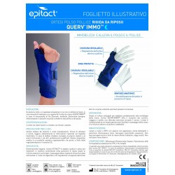 Qualifarma Tutore Polso/pollice Per Tendinite Epitact Querv'immo Sinistro S