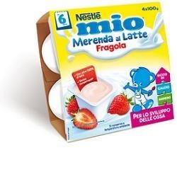 4 vasetti da 100 gr merenda fragola